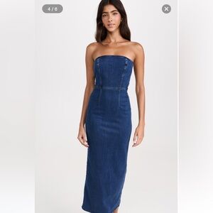 Reformation Denim Eugenia dress